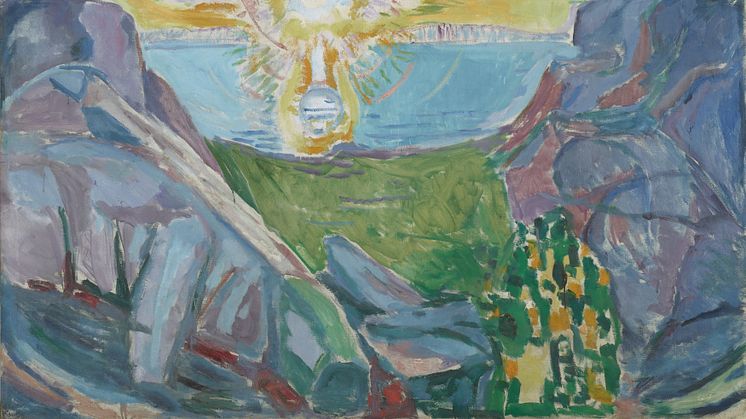 Solen av Edvard Munch 1910-13, olje på lerret