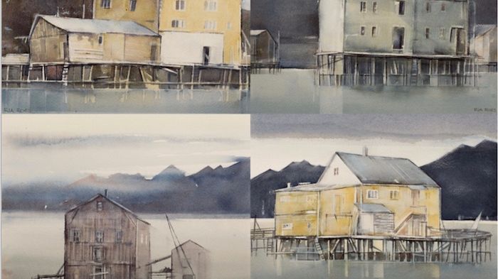 Ria Roes visar akvareller från Lofoten på nästa utställning i Lindesberg