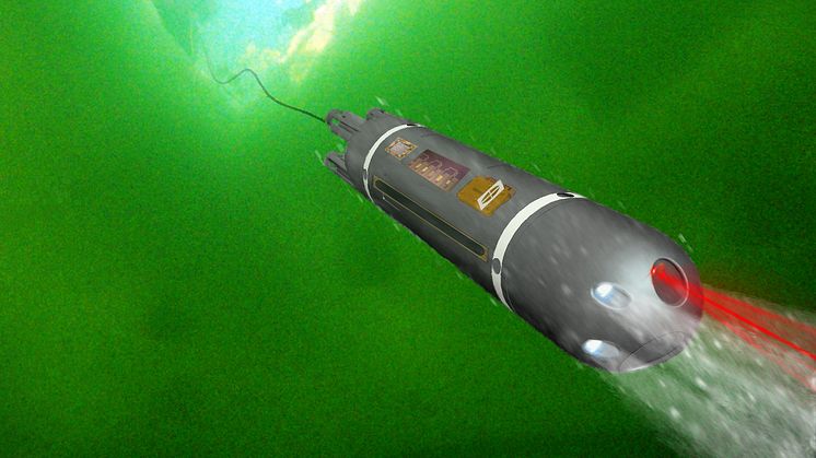 Undervattensfarkost med monterade instrument 