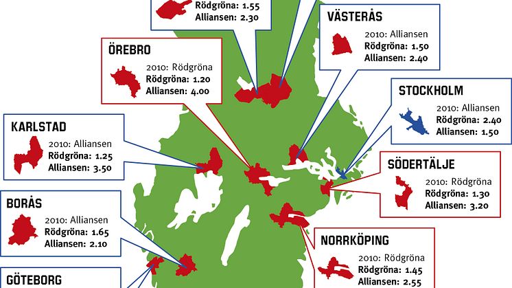 Här är oddsen på Sveriges swing states i valet