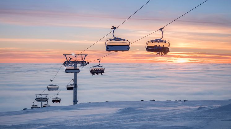 The new chairlift Skihytta Ekspress in Trysil