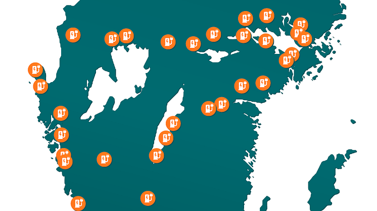 ​Nu kan du ladda elbilen längs hela Västkusten