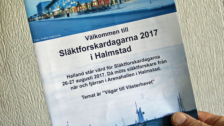 Släktforskardagarna till Halland 2017 – Hallands Släktforskarförening blir arrangör 