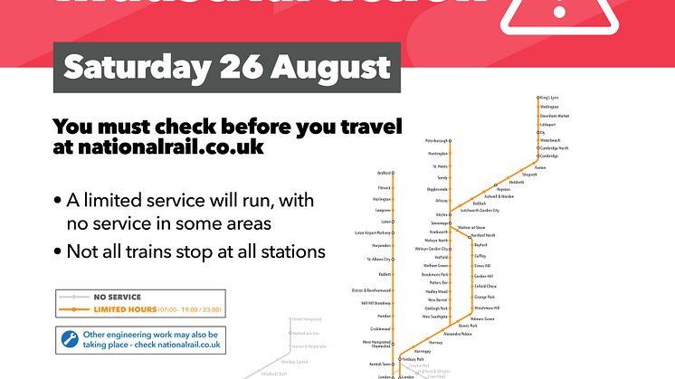 GTR service map 26 August