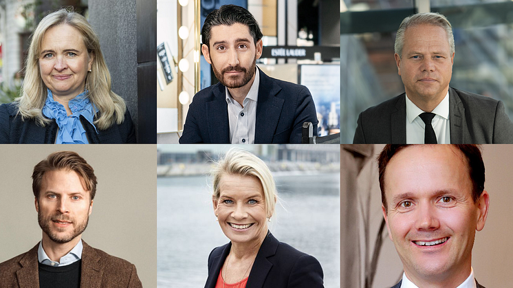 Elisabeth Beskow (vd DNB Sverige), Freddy Sobin (vd Kicks), Jan Dernestam (vd Mannheimer Swartling), Joakim Skarborg (vd Novax), Sofia Götmar-Blomstedt (vd PWC Sverige) och Carl Dahlén (vd Securitas Sverige).