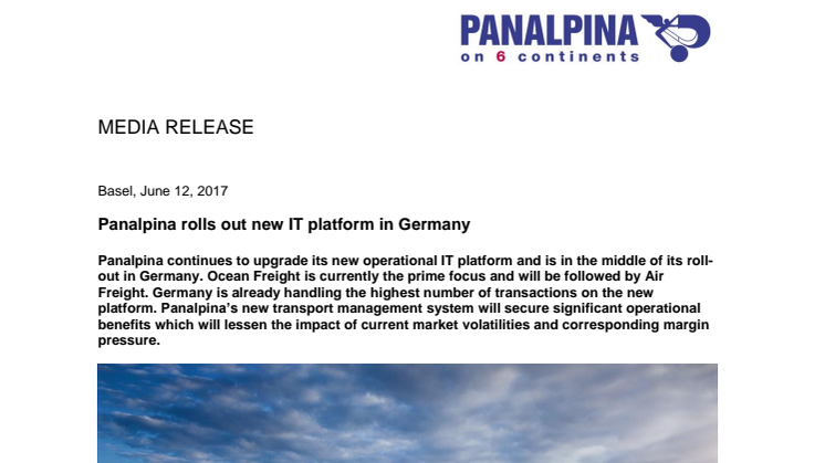 Panalpina rolls out new IT platform in Germany