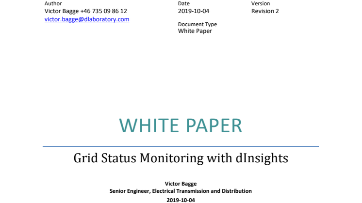 Grid Status Monitoring with dInsights