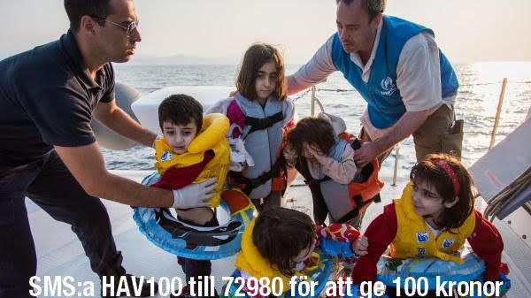 Vi vill också hjälpa till – Offerta skänker pengar till UNHCR