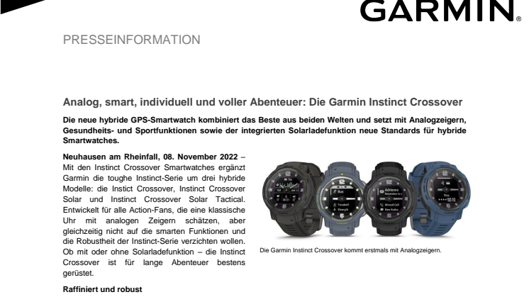 Garmin PM Instinct Crossover