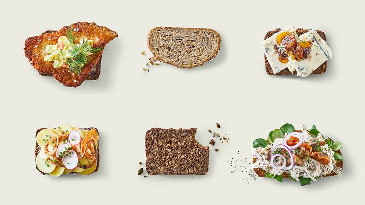 Smørrebrød med fuldkorn