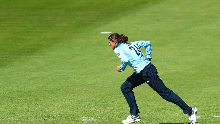 Gunn during the ODI warm-ups. Photo: Getty Images