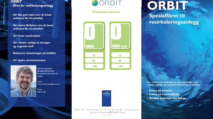 ORBIT Spesialfôret til resirkuleringsanlegg