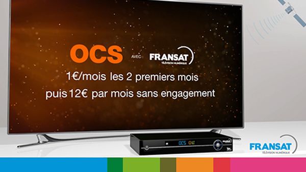 Lancement d’OCS, le bouquet 100% cinéma séries, sur FRANSAT