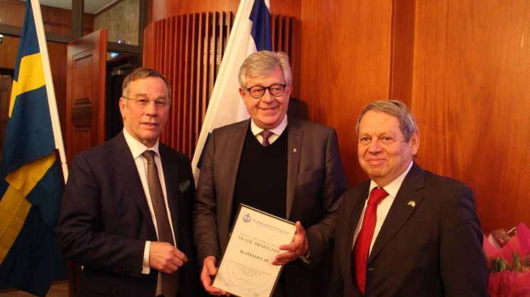 ”Trade award” tilldelades svenska Blatraden AB från Piteå