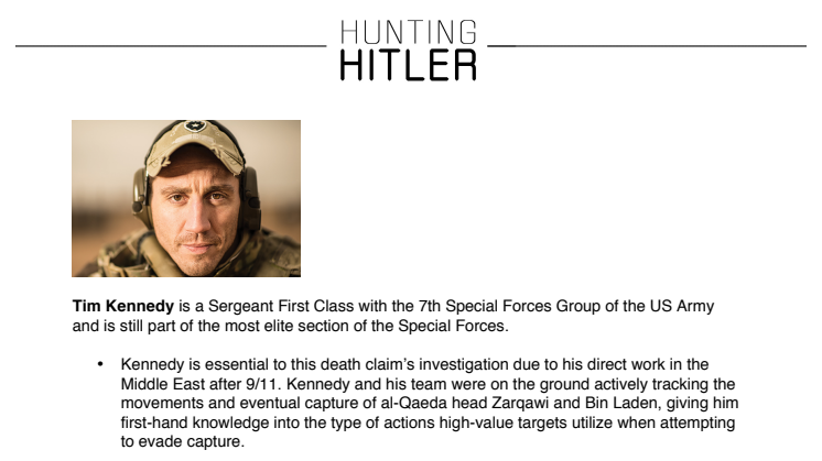 Hunting Hitler: Tim Kennedy