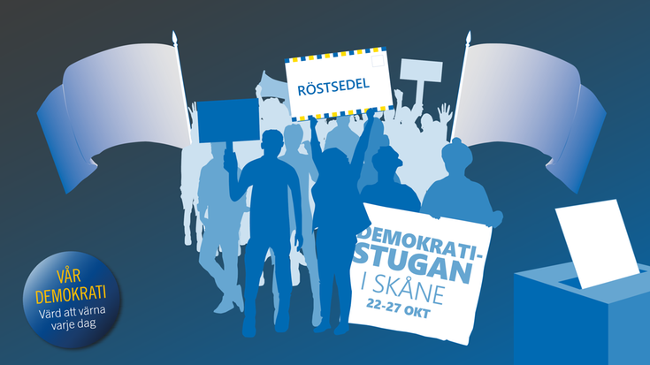 Region Skåne möter invånarna i Demokratistugan i Malmö 26-27 oktober