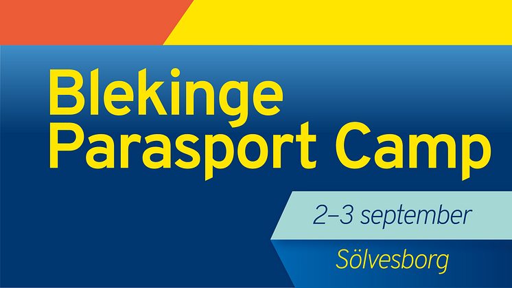 Blekinge Parasport Camp 2-3 september 2022.