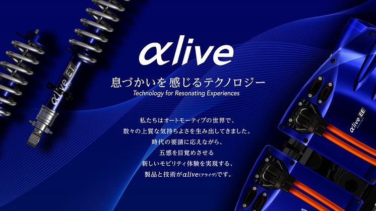 自動車向け製品・技術のコンセプトブランド 「αlive」 について　～人とくるまのテクノロジー展2021 ONLINEにサウンドデバイス等を出展～