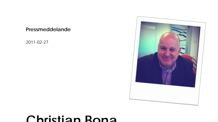 Christian Bona är ny försäljningsdirektör på Abba Seafood