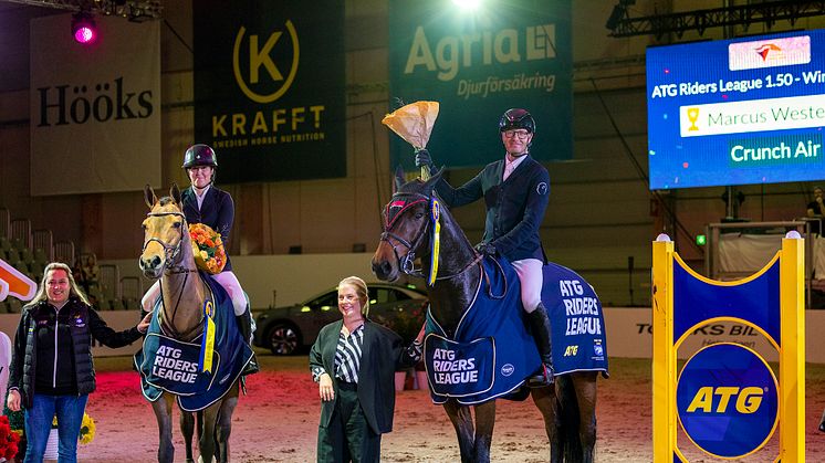 Strömsholms Amanda och Åbys Marcus vann ATG Riders League på Jönköping Horse Show