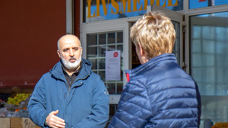 Charbel driver Hammarhallen på Hammarkulletorget. Han är en av GöteborgsLokalers hyresgäster som har regelbunden kontakt med sin fastighetsförvaltare under den pågående Covid-19-pandemin.