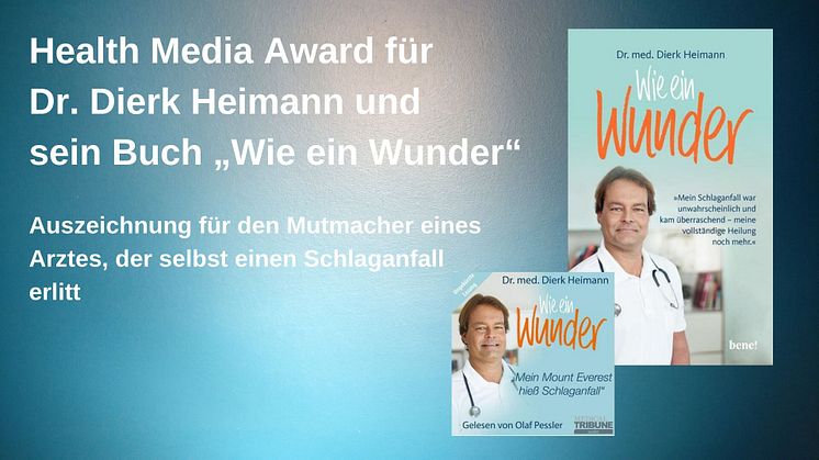 „Health Media Award“ für Arzt-Autobiografie über Schlaganfall 