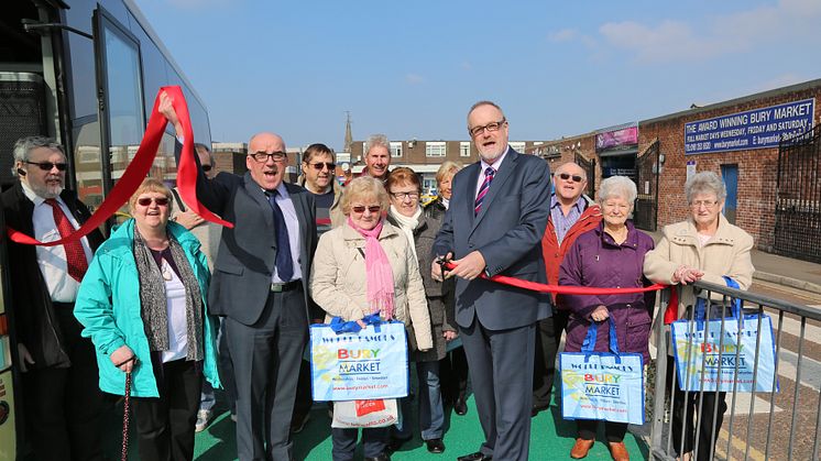 Coach boost for visitors to Bury Market