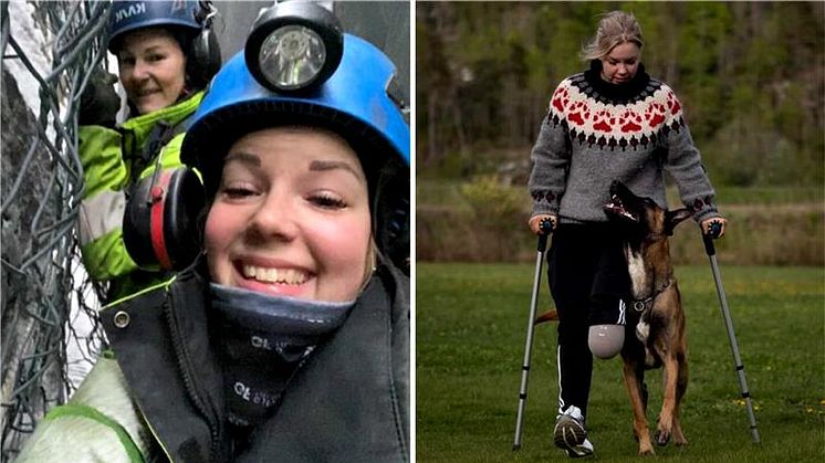 ANDREA EMILIE måtte amputere store deler av beinet etter en arbeidsulykke hvor en tre tonn tung jernbjelke knuste fot og legg.. 