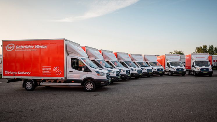 Újabb Ford E-Transit flottával bővíti járműparkját a Gebrüder Weiss