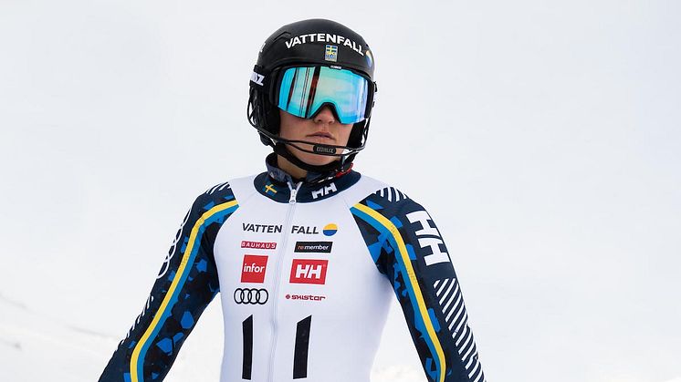 Anna Swenn Larsson, Rättviks SLK, har testat positivt för Covid-19 och får nu stanna hemma i Åre istället för att åka på läger i Italien. Foto: Klas Rockberg/SSF