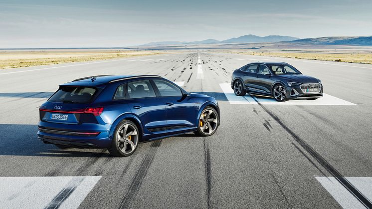 Säljstart för de första eldrivna S-modellerna - Audi e-tron S och e-tron S Sportback