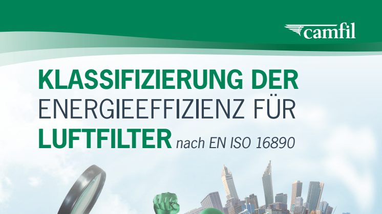 Klassifizierung der Energieeffizienz für Luftfilter nach EN ISO 16890
