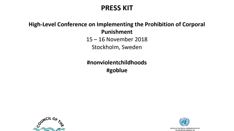 Press kit: High-Level Conference on Implementing the Prohibition of Corporal Punishment