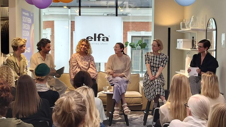 Elfa_Panelsamtal kring hållbar garderob i Studio Elfa under Southern Sweden Design Days.