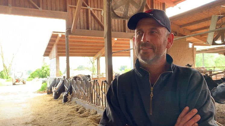 Matteo Vitali, dairy farmer in Lodi, Italy