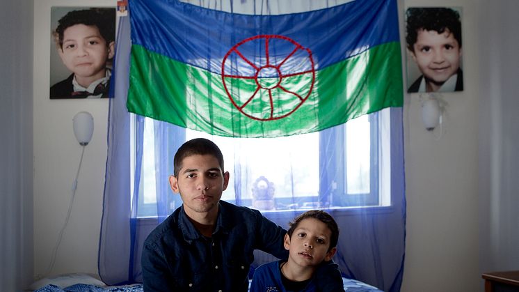 Muri Romani Familja. Foto på Dusan och hans lillebror.