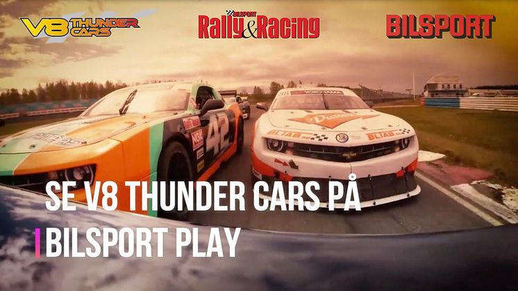 Bilsport och Bilsport Rally & Racing  blir mediepartners till V8 Thunder Cars 