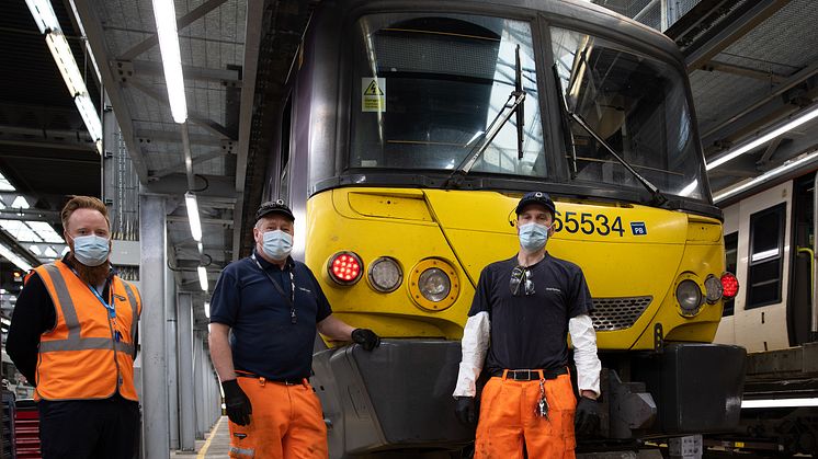 Train maintainers at Hornsey Depot Depot