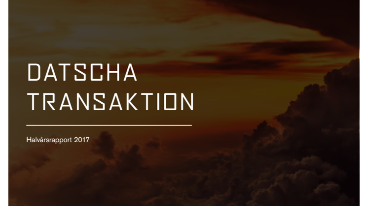 Datschas Transaktionsrapport H1 2017