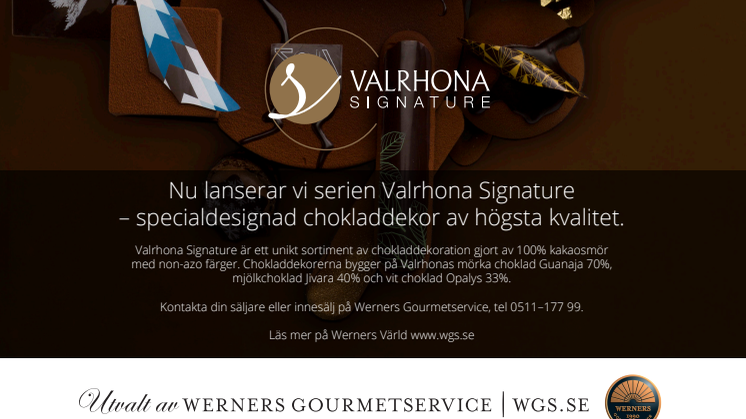 Annons 2016 Valrhona Signatur