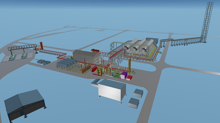 Die Bio-LNG Anlage soll in Köln-Godorf errichtet werden und im Herbst 2022 ihren Betrieb aufnehmen. (Grafik: Wärtsilä)