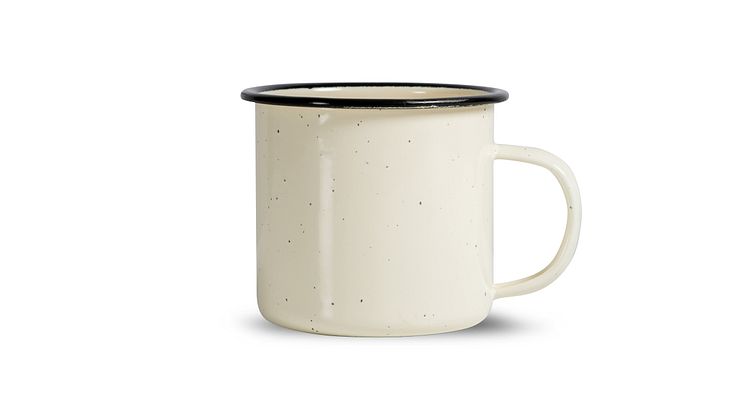 Doris enamel mug, beige - Sagaform SS22 - 5018175