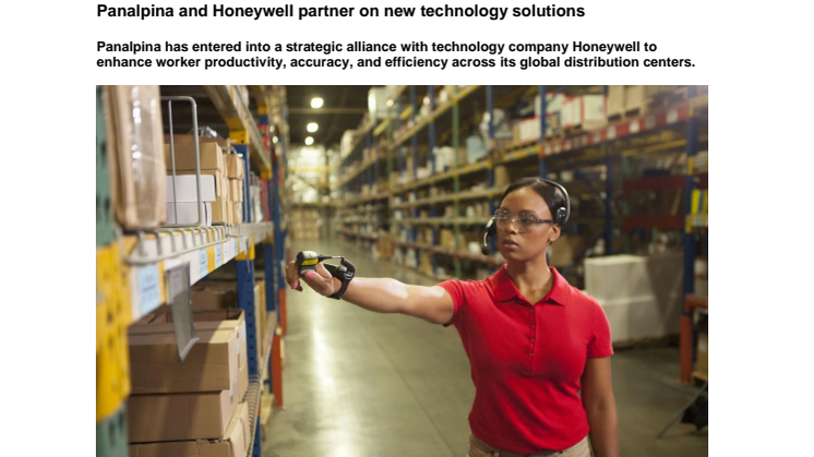 Panalpina and Honeywell partner on new technology solutions