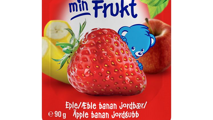 Nestlé min Frukt Eple, Jordbær & Banan - Fra 6 måneder