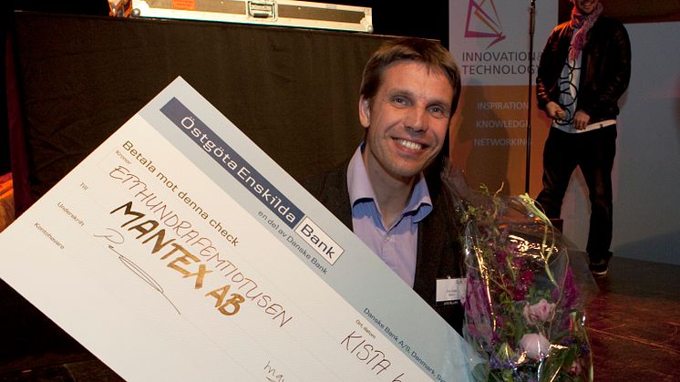Mantex vann årets Innovation & Technology Award och 150 000 kronor 