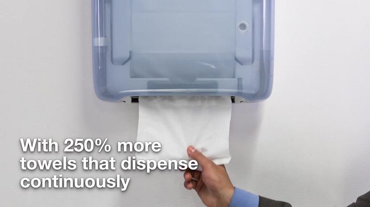 With 250% more towels that dispense continuously