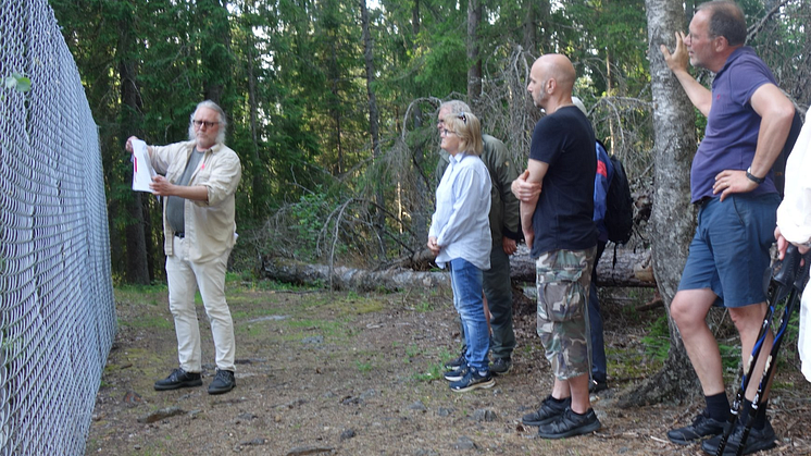 Magnus Jerlström höll två guidade visningar av Leja gruva i juni - nu ges två nya möjligheter i augusti. Foto: Håkan Drugge.