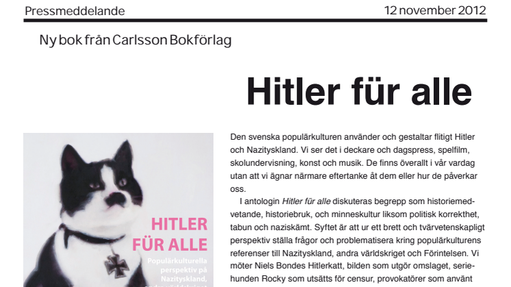 Ny bok: Hitler für alle