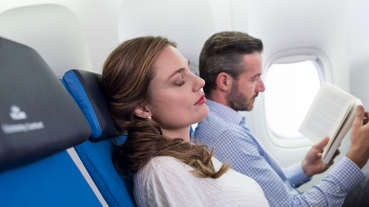 En undersökning från KLM visar att över en fjärdedel av alla resenärer någon gång upplever stress under flygresan.