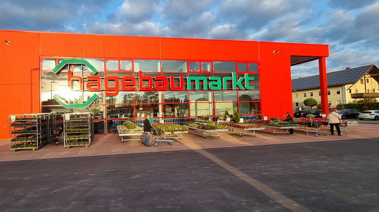Blick in die Zukunft: Etwa so, wie der hagebaumarkt Neustadt a. d. Donau, könnte der hagebaumarkt in Deggendorf aussehen